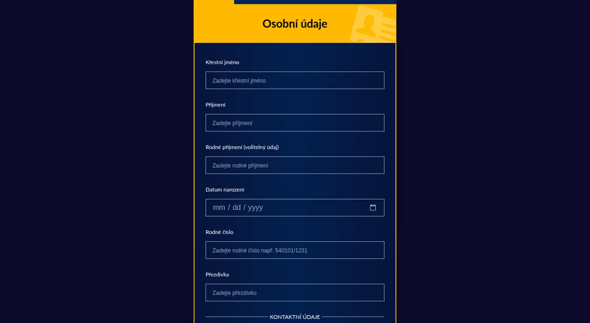 Registrace a ověření účtu v Casinu Admiral