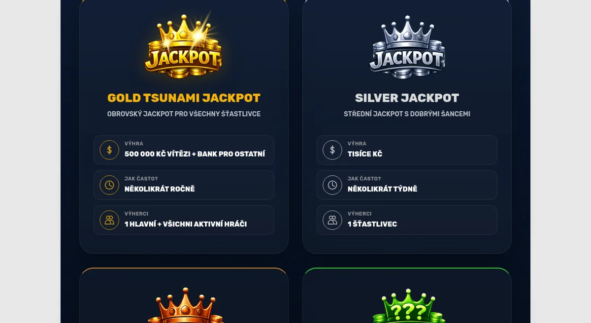 Progresivní jackpoty Jackpot Rain ve Forbes Casinu