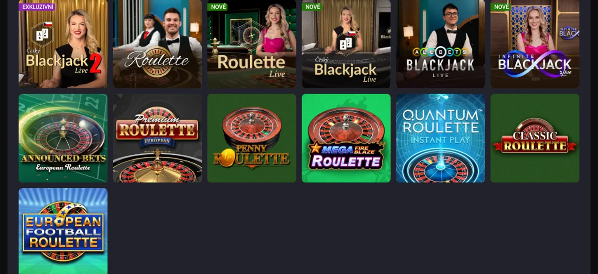 Živé kasino Fortuna — Český Blackjack Live a rulety se skutečnými krupiéry