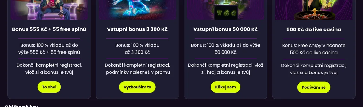 Uvítací bonus Kingsbet – čtyři vstupní nabídky včetně Vstupního bonusu 50 000 Kč