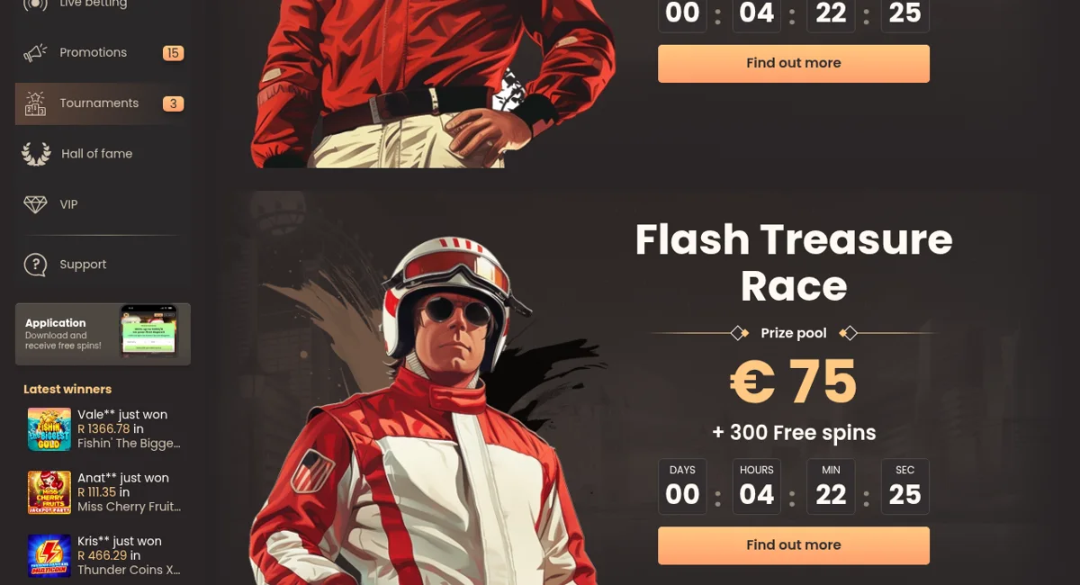 Turnaje a promo akce National Casino