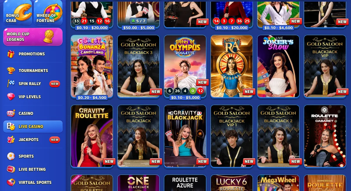 Živé kasino Pistolo Casino
