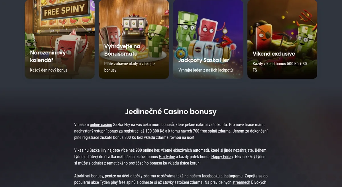 Sazka Hry oficiální stránka bonusu a uvítací nabídky