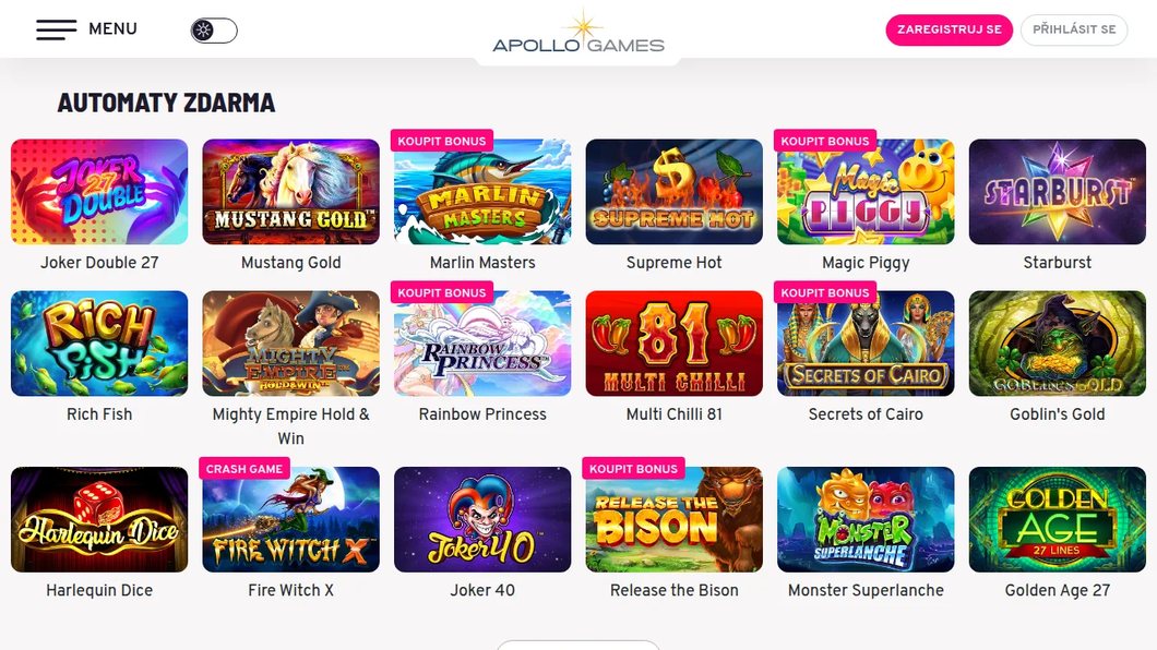 Apollo Games – Automaty zdarma (2)