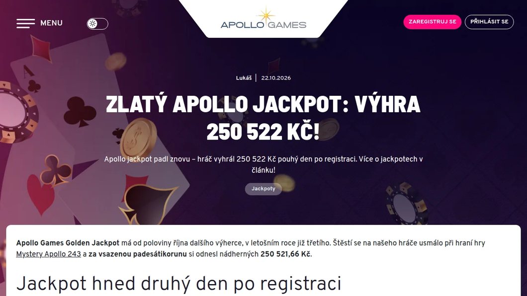 Apollo Games – Přečíst více