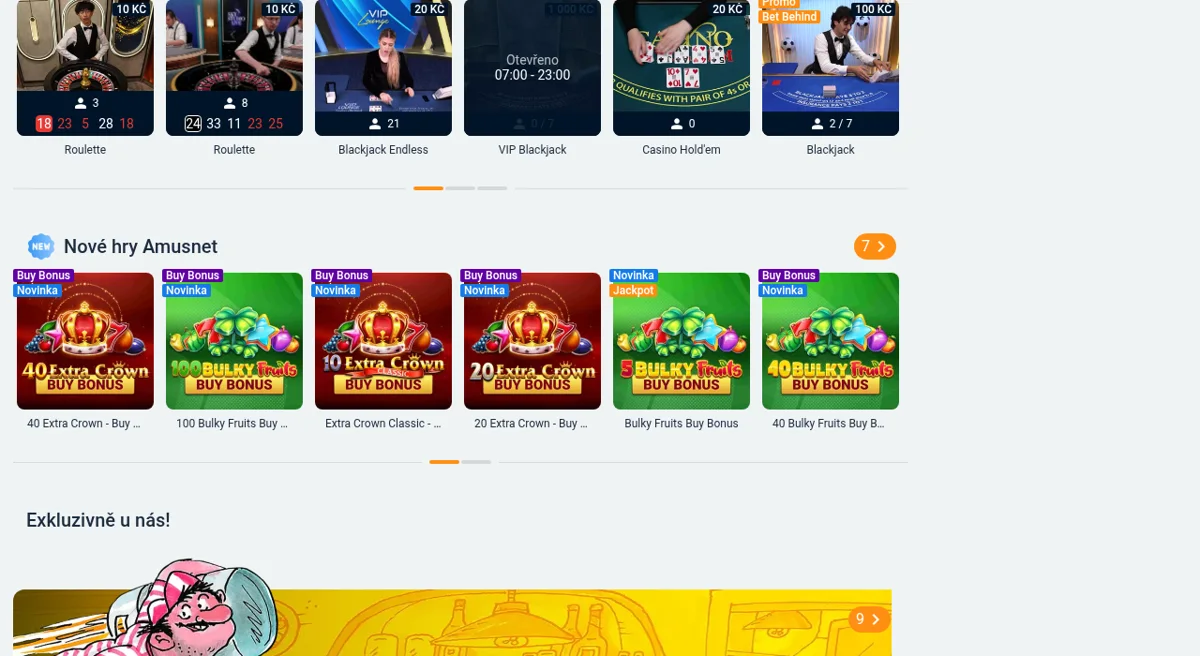 Živé kasino Tipsport Vegas